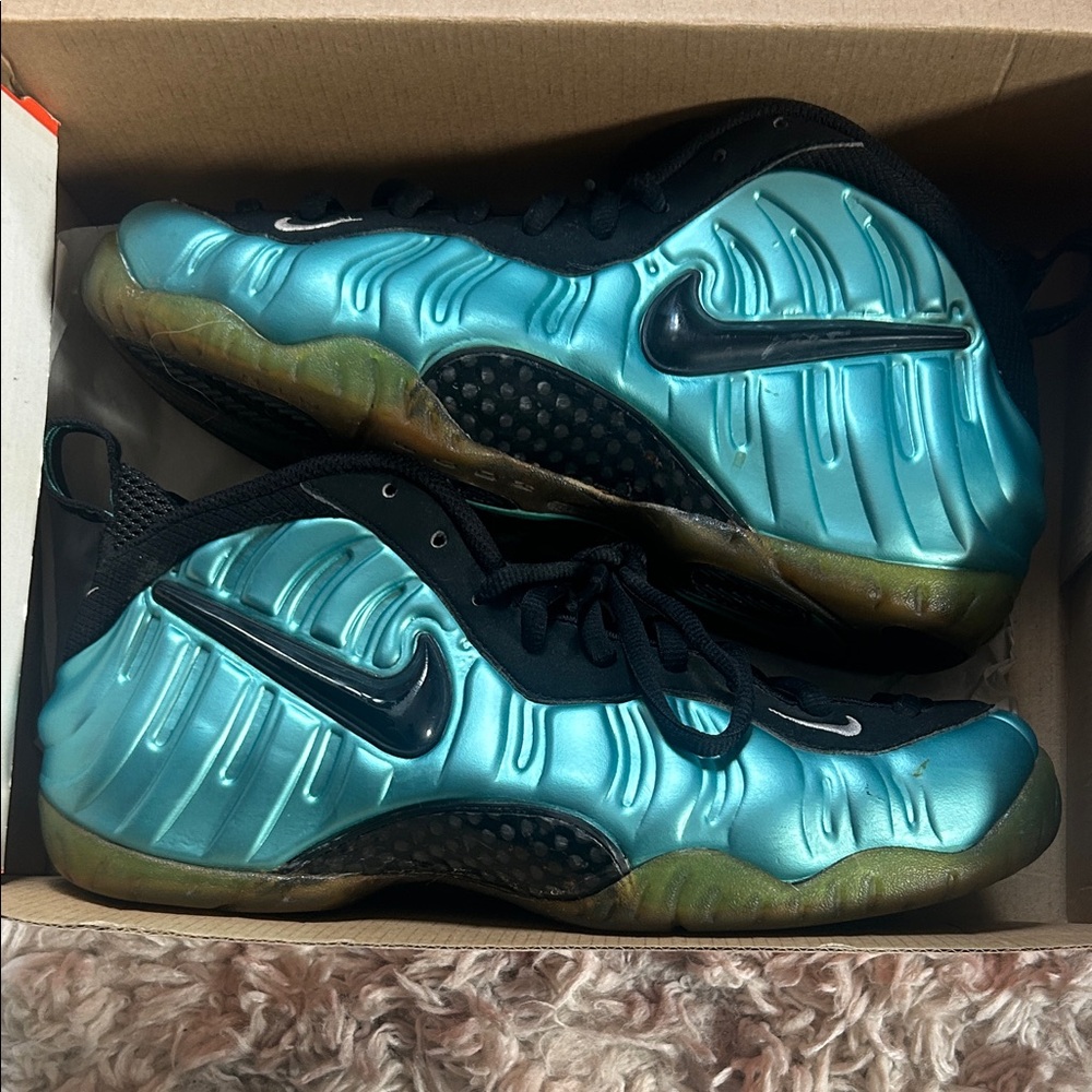 Nike electric blue foamposite